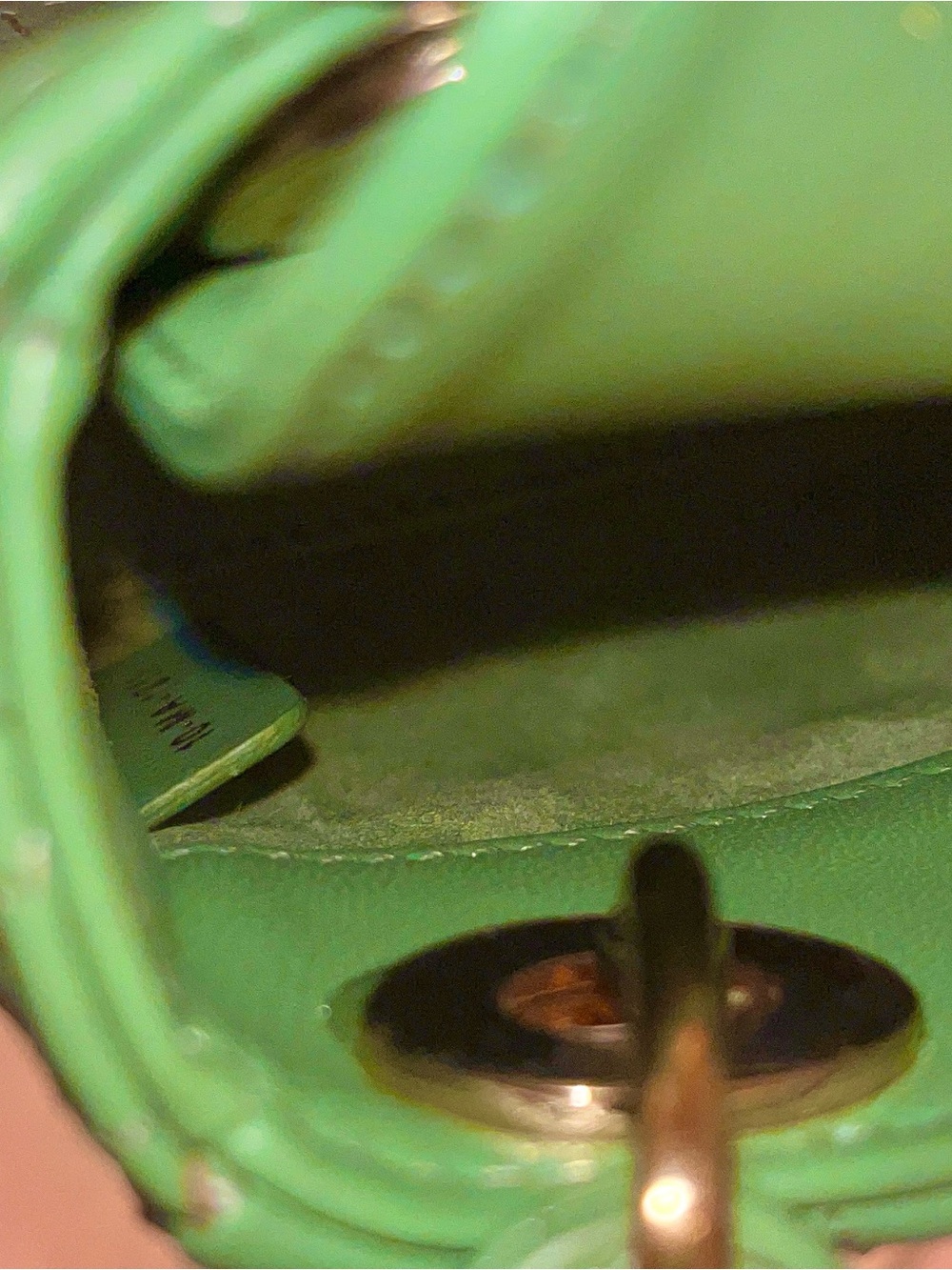 Lady Dior Lambskin quilted bag with Gold Hardware - Picture 6 of 9